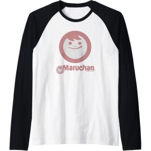 image:imageMaruchan Instant Smile Big Face Logo Raglan Baseball TeeBlackWhite