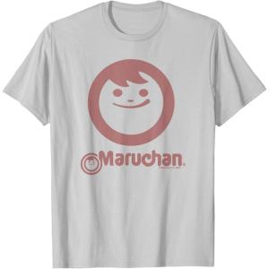 image:imageMaruchan Instant Smile Big Face Logo TShirtSilver Grey