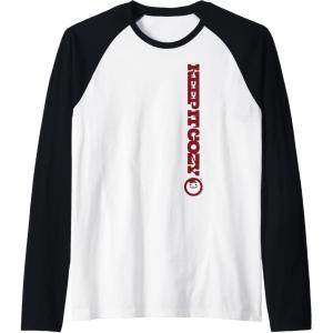 image:imageMaruchan Keep It Cozy Vertical Text Logo Raglan Baseball TeeBlackWhite