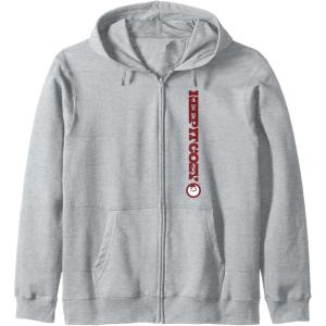 image:imageMaruchan Keep It Cozy Vertical Text Logo Zip HoodieHeather Grey