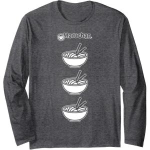 image:imageMaruchan Multi Ramen Bowl Iconic Logo Long Sleeve TShirtDark Heather Grey