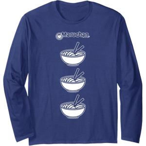image:imageMaruchan Multi Ramen Bowl Iconic Logo Long Sleeve TShirtNavy Blue
