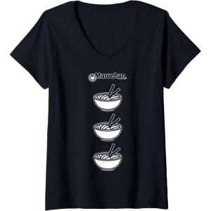 image:imageMaruchan Multi Ramen Bowl Iconic Logo VNeck TShirtBlack