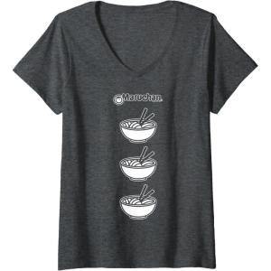 image:imageMaruchan Multi Ramen Bowl Iconic Logo VNeck TShirtDark Heather Grey