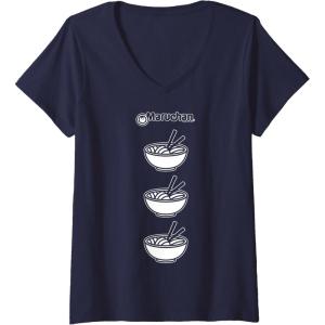 image:imageMaruchan Multi Ramen Bowl Iconic Logo VNeck TShirtNavy Blue