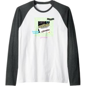 image:imageMaruchan Noodle Cup Instant Lunch Poster Raglan Baseball TeeDark Heather GreyWhite