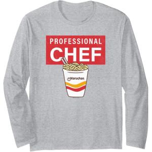 image:imageMaruchan Professional Ramen Noodle Chef Long Sleeve TShirtHeather Grey