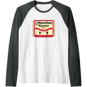 image:imageMaruchan Ramen Beef Flavor Angry Kawaii Package Raglan Baseball TeeDark Heather GreyWhite