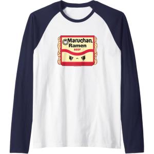 image:imageMaruchan Ramen Beef Flavor Angry Kawaii Package Raglan Baseball TeeNavy BlueWhite