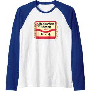 image:imageMaruchan Ramen Beef Flavor Angry Kawaii Package Raglan Baseball TeeRoyal BlueWhite