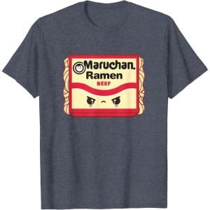 image:imageMaruchan Ramen Beef Flavor Angry Kawaii Package TShirtHeather Blue