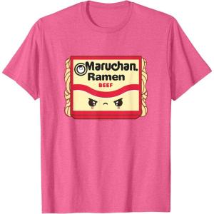 image:imageMaruchan Ramen Beef Flavor Angry Kawaii Package TShirtPink Heather