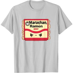 image:imageMaruchan Ramen Beef Flavor Angry Kawaii Package TShirtSilver Grey