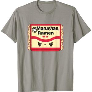 image:imageMaruchan Ramen Beef Flavor Angry Kawaii Package TShirtSlate Grey