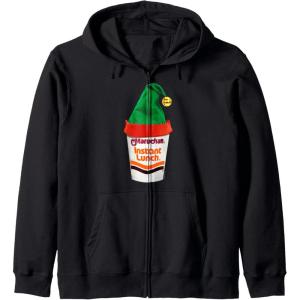 image:imageMaruchan Ramen Cup Christmas Elf Hat Zip HoodieBlack