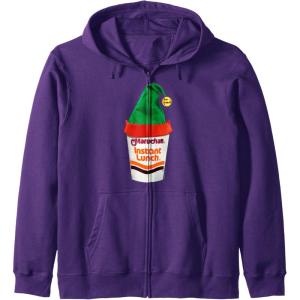 image:imageMaruchan Ramen Cup Christmas Elf Hat Zip HoodiePurple