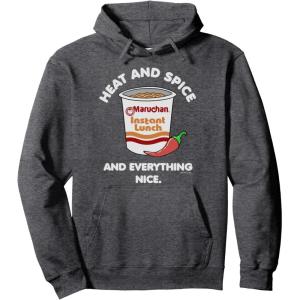 image:imageMaruchan Ramen Cup Heat And Spice Food Quote Pullover HoodieDark Heather Grey