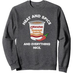 image:imageMaruchan Ramen Cup Heat And Spice Food Quote SweatshirtDark Heather Grey