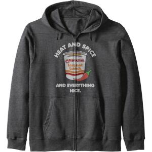 image:imageMaruchan Ramen Cup Heat And Spice Food Quote Zip HoodieDark Heather Grey