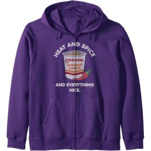 image:imageMaruchan Ramen Cup Heat And Spice Food Quote Zip HoodiePurple