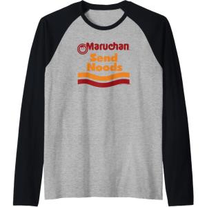 image:imageMaruchan Ramen Cup Send Noods Logo Raglan Baseball TeeBlackAthletic Heather