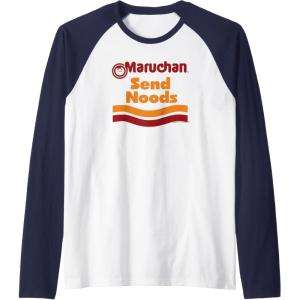 image:imageMaruchan Ramen Cup Send Noods Logo Raglan Baseball TeeNavy BlueWhite