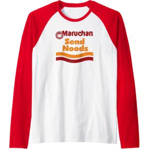 image:imageMaruchan Ramen Cup Send Noods Logo Raglan Baseball TeeRedWhite