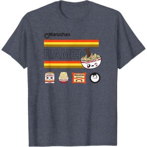 image:imageMaruchan Ramen Cute Anime Faces Logo TShirtHeather Blue