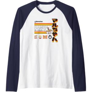 image:imageMaruchan Ramen Cute Anime Faces Poster Raglan Baseball TeeNavy BlueWhite