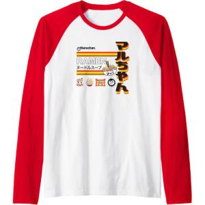 image:imageMaruchan Ramen Cute Anime Faces Poster Raglan Baseball TeeRedWhite