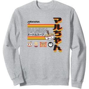 image:imageMaruchan Ramen Cute Anime Faces Poster SweatshirtHeather Grey