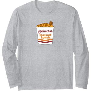 image:imageMaruchan Ramen Noodle Cup With Chop Sticks Long Sleeve TShirtHeather Grey