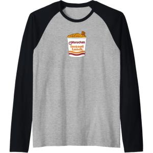 image:imageMaruchan Ramen Noodle Cup With Chop Sticks Raglan Baseball TeeBlackAthletic Heather