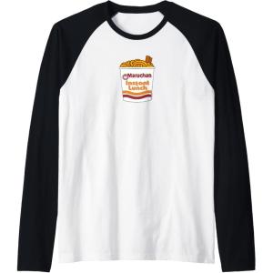 image:imageMaruchan Ramen Noodle Cup With Chop Sticks Raglan Baseball TeeBlackWhite