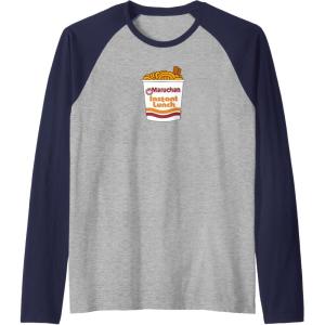 image:imageMaruchan Ramen Noodle Cup With Chop Sticks Raglan Baseball TeeNavy BlueAthletic Heather