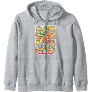 image:imageMaruchan Ramen Noodle Flavor Profiles Poster Zip HoodieHeather Grey