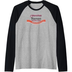 image:imageMaruchan Ramen Noodle Soup Chicken Flavor Logo Raglan Baseball TeeBlackAthletic Heather