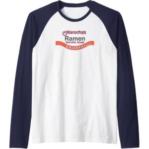 image:imageMaruchan Ramen Noodle Soup Chicken Flavor Logo Raglan Baseball TeeNavy BlueWhite