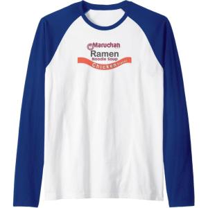 image:imageMaruchan Ramen Noodle Soup Chicken Flavor Logo Raglan Baseball TeeRoyal BlueWhite