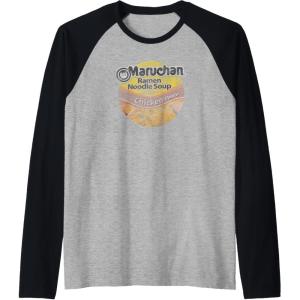 image:imageMaruchan Ramen Noodle Soup Chicken Flavor Vintage Logo Raglan Baseball TeeBlackAthletic Heather