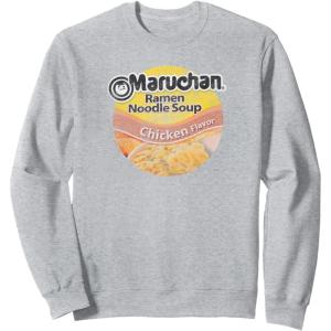 image:imageMaruchan Ramen Noodle Soup Chicken Flavor Vintage Logo SweatshirtHeather Grey