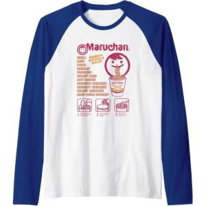 image:imageMaruchan Ramen Noodle Soup Preparation Steps Distressed Raglan Baseball TeeRoyal BlueWhite