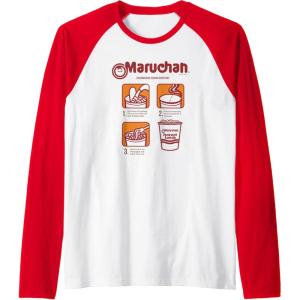 image:imageMaruchan Recommended Cooking Directions Poster Raglan Baseball TeeRedWhite