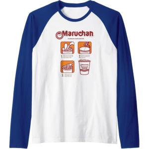 image:imageMaruchan Recommended Cooking Directions Poster Raglan Baseball TeeRoyal BlueWhite