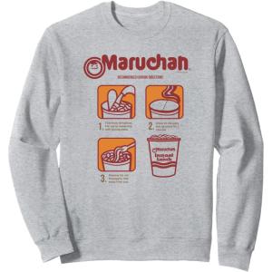 image:imageMaruchan Recommended Cooking Directions Poster SweatshirtHeather Grey