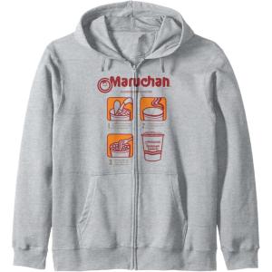 image:imageMaruchan Recommended Cooking Directions Poster Zip HoodieHeather Grey