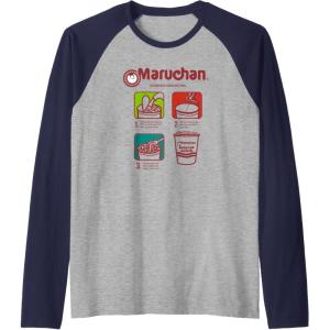 image:imageMaruchan Recommended Cooking Directions Symbols Raglan Baseball TeeNavy BlueAthletic Heather