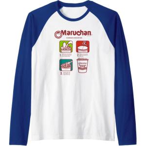 image:imageMaruchan Recommended Cooking Directions Symbols Raglan Baseball TeeRoyal BlueWhite