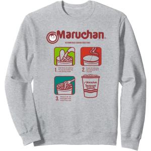 image:imageMaruchan Recommended Cooking Directions Symbols SweatshirtHeather Grey