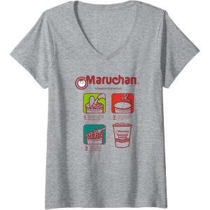 image:imageMaruchan Recommended Cooking Directions Symbols VNeck TShirtHeather Grey